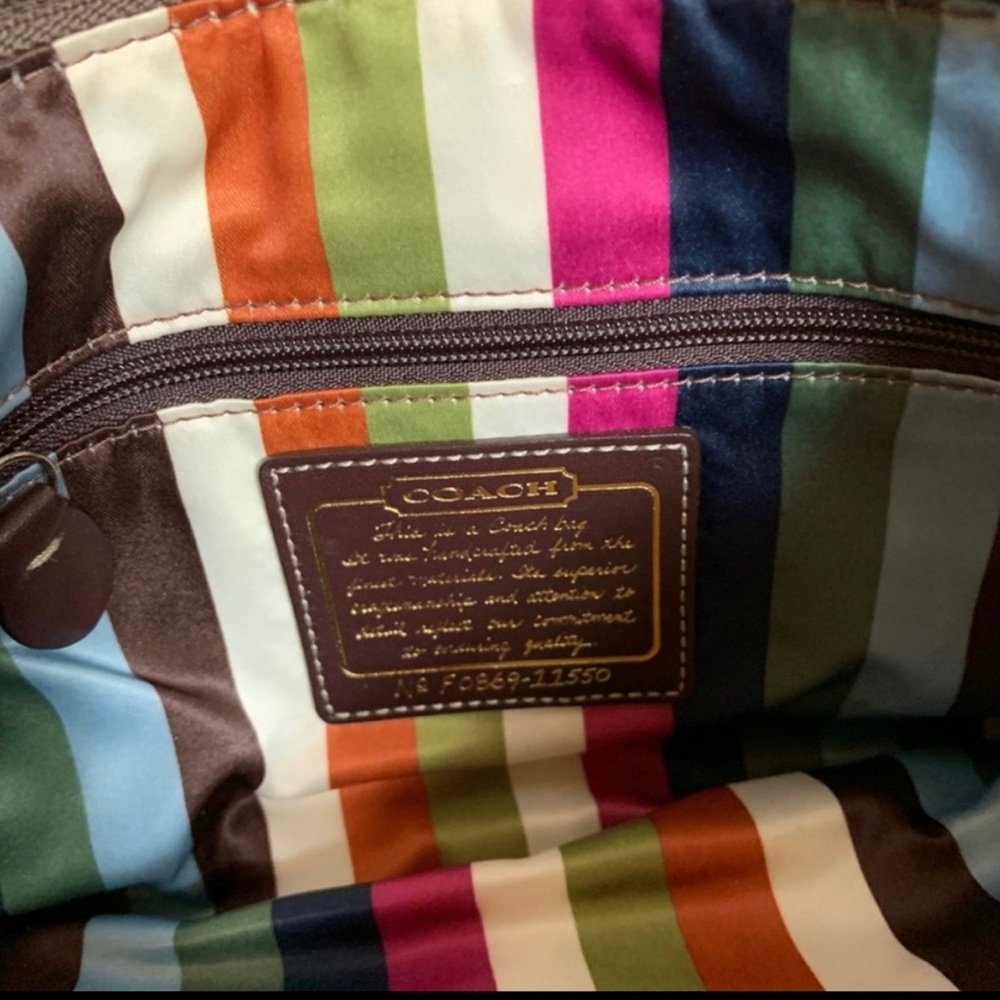 Coach Bridget 65th Anniversary Legacy Leather shoulder handbag CLUTCH - Picture 6 of 9